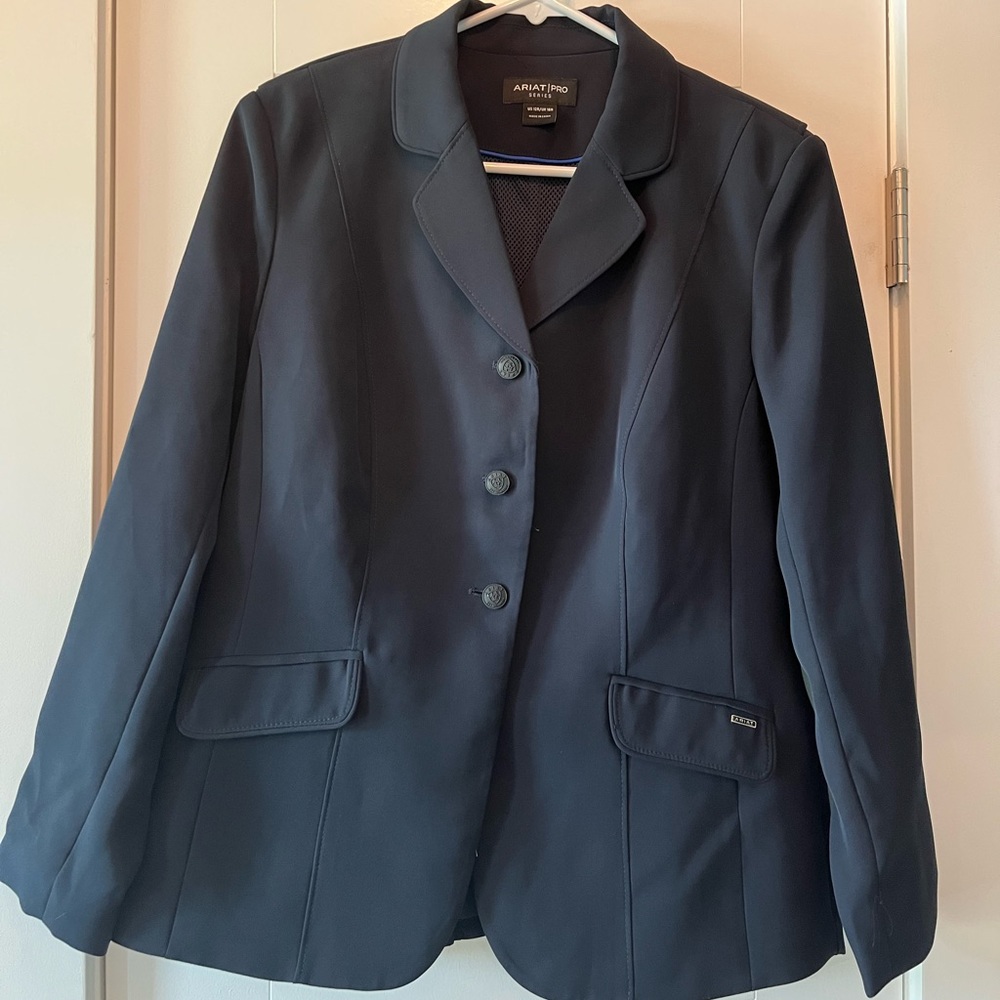 Ariat Pro Series Navy Blue Show Coat. Size US 12R